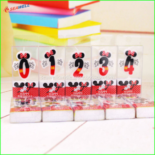 Good quality paraffin wax birthday number candle